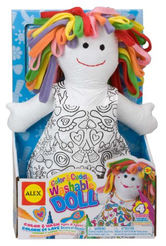 ALEX Toys Craft Color and Cuddle Washable Doll