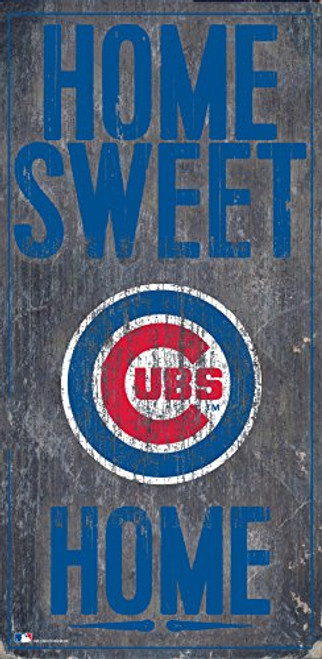 Fan Creations Chicago Cubs 6 x 12 Home Sweet Home Wood Sign Fan Creations Chicago Cubs 6 x 12 Home Sweet Home Wood Sign