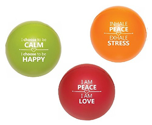 Stress Balls Motivational Stress Relief For Adults And Kids 3 Pack
