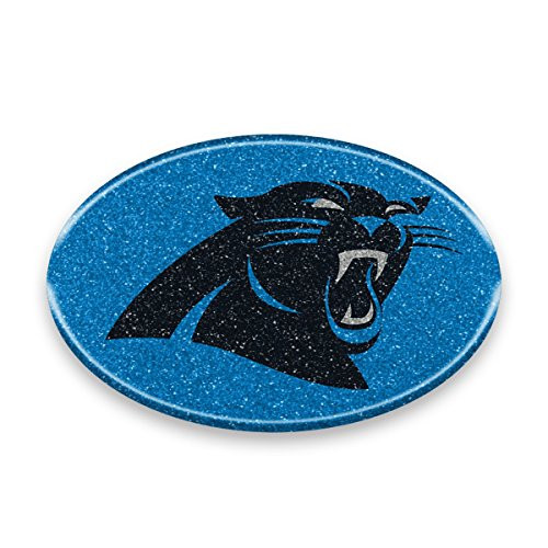NFL Carolina Panthers Color Bling Emblem 4 x 4 Blue