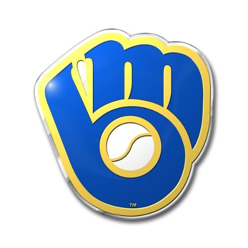 MLB Milwaukee Brewers Die Cut Color Automobile Emblem