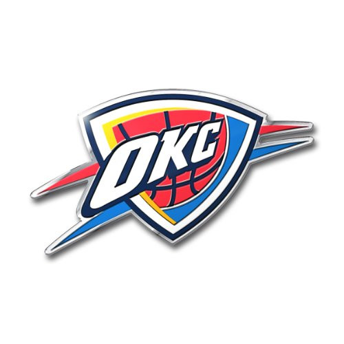 NBA Oklahoma Thunder Color Auto Emblem One Size One Color