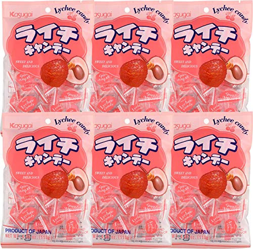 Kasugai Lychee Candy 405oz 6 Pack