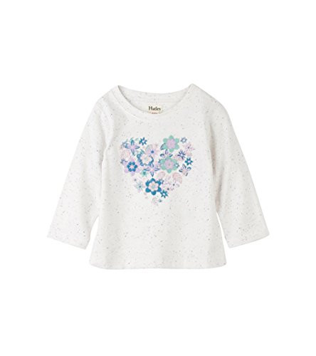 Hatley Baby Girls Mini Graphic Long Sleeve Tees Blooming Heart 36M
