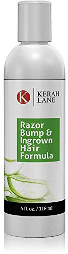 Kerah Lane Razor Bump  Ingrown Hair Natural Formula 4 Oz for Women  Men Best Serum for Ingrown Hairs Acne Razor Bumps Razor Burn Use After Shaving Waxing Electrolysis  Hair Removal Treatment