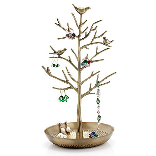 Pasutewel Birds Tree Jewelry Stand Vintage Antique Display Earring Bracelet Necklace Holder Organizer Rack Tower Pasutewel Birds Tree Jewelry Stand Vintage Antique Display Earring Bracelet Necklace Holder Organizer Rack Tower