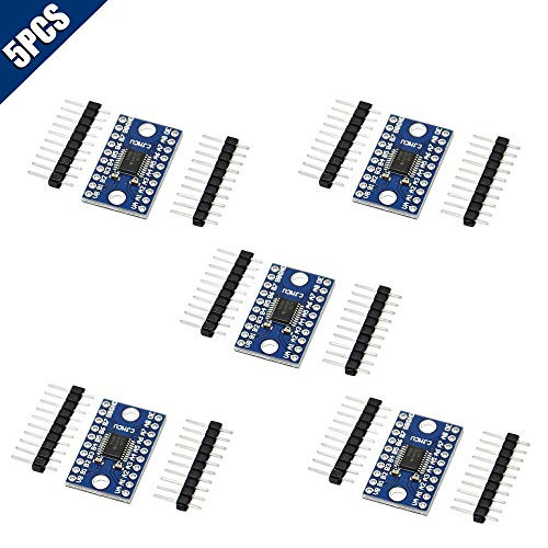 KOOBOOK 5Pcs 8 Channel Logic Level BiDirectional Converter Module TXS0108E for Arduino