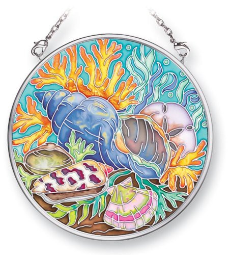 Amia 41511 Natures Colors Triton Seashell 312Inch Circle Sun Catcher Small