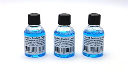 Carolina Custom Cages Chlorhexidine Solution 2 3 Refills Make 32 oz Each of Working Solution
