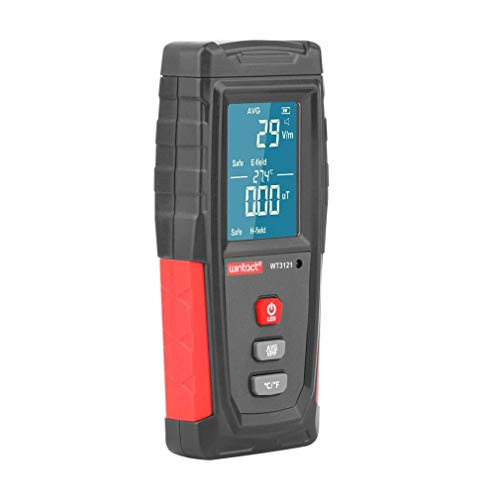 Radiation detector meter Handheld EMF Digital LCD Electromagnetic Field Radiation Tester Electric Field Magnetic Field Dosimeter Battery Included Radiation detector meter Handheld EMF Digital LCD Electromagnetic Field Radiation Tester Electric Field Magnetic Field Dosimeter Battery Included