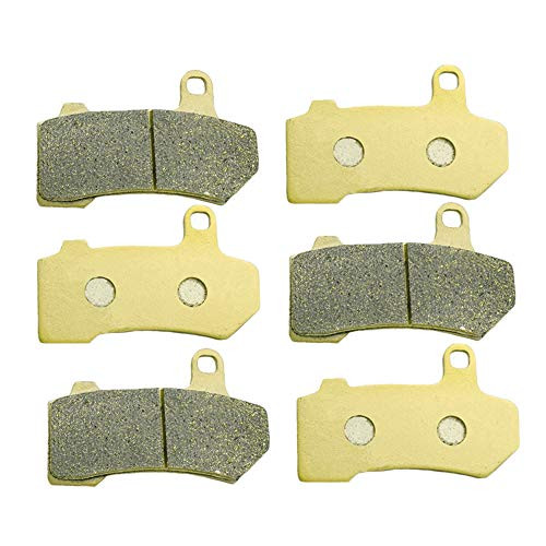 SYUU Motorcycle Replacement Front Rear Brake Pads Brakes for Harley Davidson Touring FLTRX Road Glide Custom FLHTK Electra Glide Ultra Limited 20102013 FA409FR