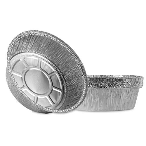 Plasticpro 8 Inch Round Tin Foil Pans Disposable Aluminum Freezer Oven Safe For Baking Cooking Storage Roasting Reheating Pack of 10 Plasticpro 8 Inch Round Tin Foil Pans Disposable Aluminum Freezer Oven Safe For Baking Cooking Storage Roasting Reheating Pack of 10