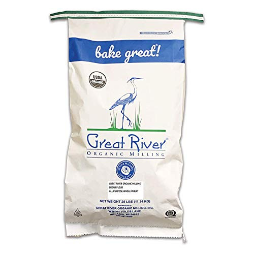 Great River Organic Milling Bread Flour Blend All Purpose Whole Wheat Stone Ground Organic 25Pounds Pack of 1 Great River Organic Milling Bread Flour Blend All Purpose Whole Wheat Stone Ground Organic 25Pounds Pack of 1