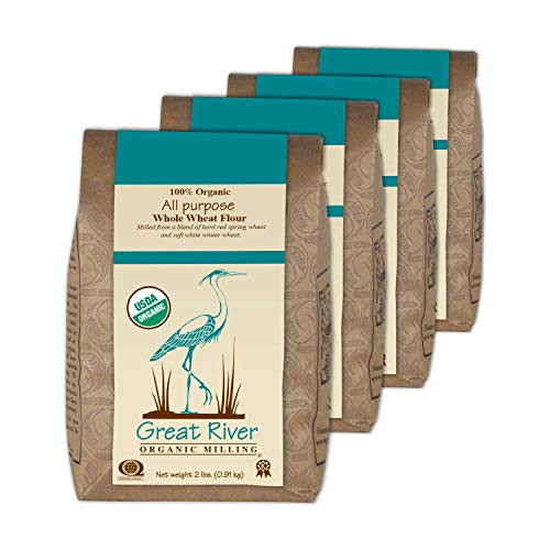 Great River Organic Milling Bread Flour Blend All Purpose Whole Wheat Stone Ground Organic 2Pounds Pack of 4 Great River Organic Milling Bread Flour Blend All Purpose Whole Wheat Stone Ground Organic 2Pounds Pack of 4