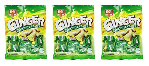Chun Guang Ginger Coconut Candy 56 Ounce Pack of 3