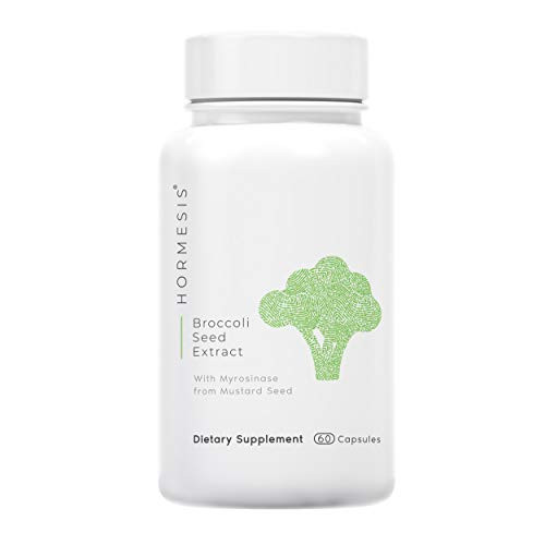 Hormesis® Patented TrueBroc® Broccoli Seed Extract for Enhanced Sulforaphane Conversion 383 mg TrueBroc® per Capsule with Active Myrosinase and Vitamin C 60 Capsules