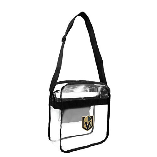 Littlearth NHL Vegas Golden Knights Clear Carryall Crossbody Bag Littlearth NHL Vegas Golden Knights Clear Carryall Crossbody Bag