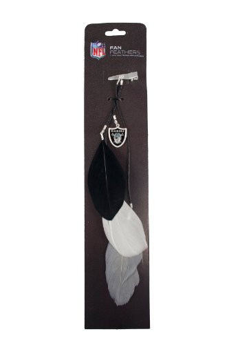 NFL Oakland Raiders Feather Hair Clip