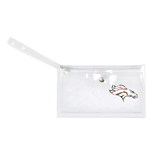 Littlearth NFL Denver Broncos Clear Ticket Wristlet Purse