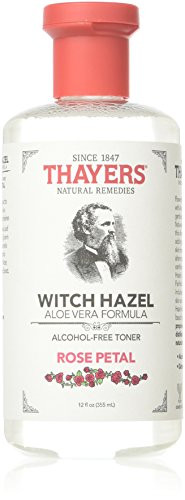 THAYERS AlcoholFree Rose Petal Witch Hazel with Aloe Vera 12 Fl Oz Pack of 3