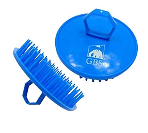 GBS Shampoo Scalp Massage Brush #100 1 Blue Brush Head Scrubber Promotes for Hair Growth Multi Use for Women Men Beard and Pet Grooming Brushes