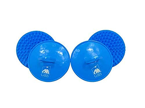 GBS Shampoo Scalp Massage Brush #100 4 Pack Blue  Head Scrubber Promotes for Hair Growth Multi Use for Women Men Beard and Pet Grooming Brushes