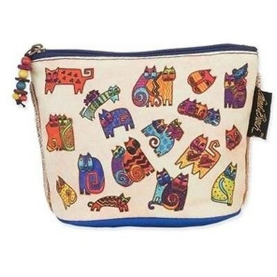 Laurel Burch Feline Minis Cosmetic Bag  Floating Cats