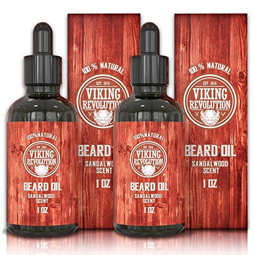 Beard Oil Conditioner  All Natural Sandalwood Scent with Organic Argan  Jojoba Oils  Softens  Strengthens Beards and Mustaches for Men Sandalwood 2 Pack Beard Oil Conditioner  All Natural Sandalwood Scent with Organic Argan  Jojoba Oils  Softens  Strengthens Beards and Mustaches for Men Sandalwood 2 Pack