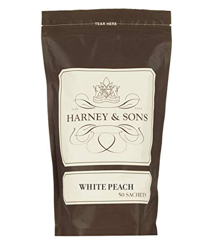 Harney  Sons White Peach Tea  White Peach White Tea  Bag of 50 Sachets