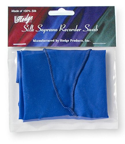 Hodge Silk Soprano Recorder Swab  Blue