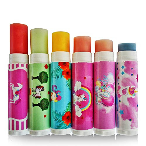 Unicorn Lip Balm Girls Party Favor Lip Balm Fruity Flavor Lip Balm for Girls
