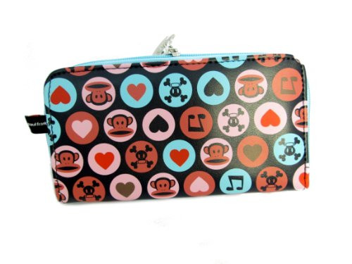 Paul Frank Julius Core and Hearts Long Circles Wallet