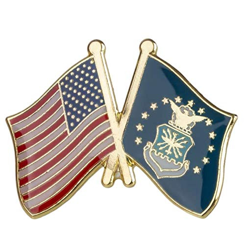 Backwoods Barnaby AmericanUnited States Air Force Crossed Friendship Flags Lapel Pin Backwoods Barnaby AmericanUnited States Air Force Crossed Friendship Flags Lapel Pin