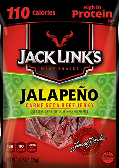 Jack Links Beef Jerky Jalapeno Carne Seca 125 Ounce Pack of 10 Jack Links Beef Jerky Jalapeno Carne Seca 125 Ounce Pack of 10