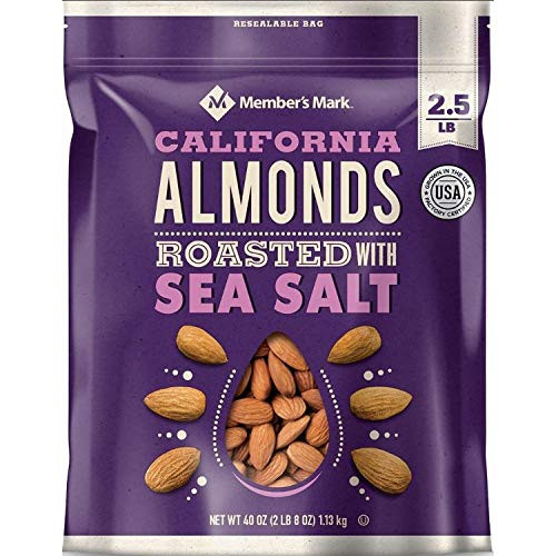 Members Mark Dry Roasted Almonds With Sea Salt 40 Oz Members Mark Dry Roasted Almonds With Sea Salt 40 Oz