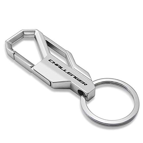 iPick Image for  Dodge Challenger Silver Snap Hook Metal Key Chain