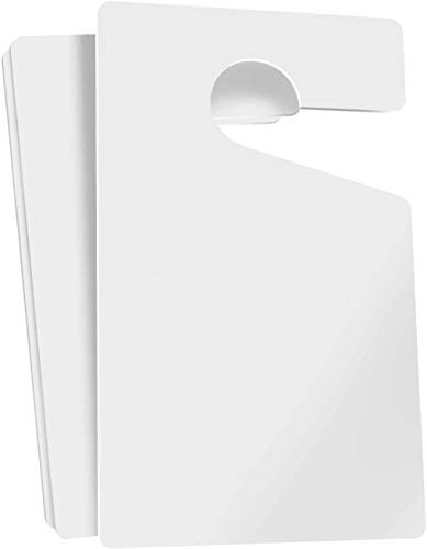 Parking Permit Hang Tags Blank White DIY Passes  3x5 25Pack Rearview Mirror Hanging Blank Pass for Employees Tenants Businesses Offices Car Lots and More