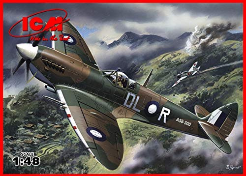 ICM 148 Scale World War II British Fighter Plane Spitfire MkVIII Plastic Aircraft Model Building Kit # 48067 ICM 148 Scale World War II British Fighter Plane Spitfire MkVIII Plastic Aircraft Model Building Kit # 48067