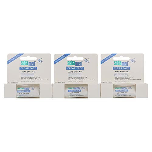 Sebamed Clear Face Acne Spot Gel Anti Pimple Gel Dermatologically Tested for Acne Prone Skin 034 Fluid Ounces 10mL Pack of 3