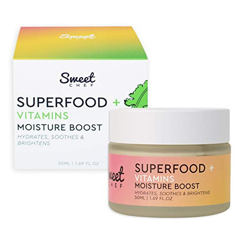 Sweet Chef Superfood  Vitamins Moisture Boost  Hyaluronic Acid Whipped Face Cream with Reishi Mushroom  Brightening Ginger 50ml  169 fl oz