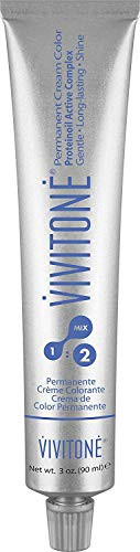 Vivitone Permanent Cream Color 101HL Ultra Light Ash Blonde 3oz  100 Grey Coverage Long Lasting Shine Made in Italy