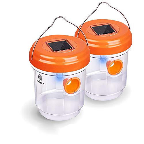 HENSITA Wasp Trap  Effective and Reusable Insect Traps Outdoor for Trapping Wasps Hornets Flies and Bugs