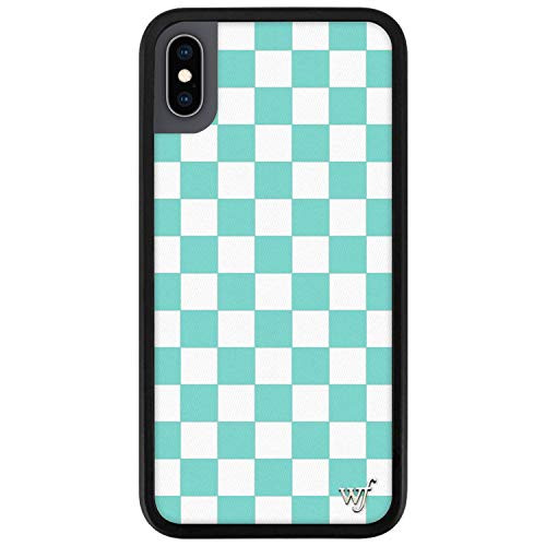 Wildflower Limited Edition Cases for iPhone X and XS Blue Checkers