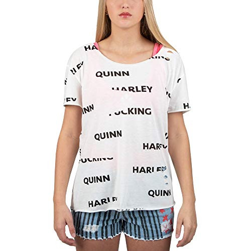 Juniors Birds of Prey Harley Quinn Cosplay TShirtXLarge