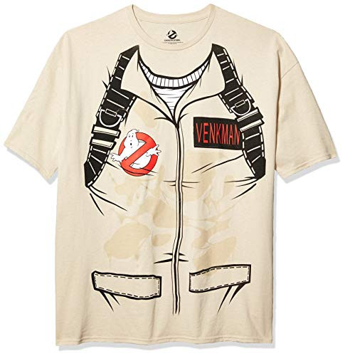 Ghostbusters Mens Venkman Costume TShirt Sand Medium