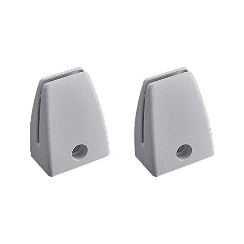 Tookie Screen Partition Clip 2pcs Sneeze Guard Screen Stand Bracket Office Desk Divider Clamp Fixed Rubber Desk Partition Support Table Separator Board Clamp for Office