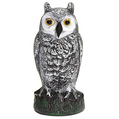 Bird Scarecrow Realistic Owl Decoy Nature Enemy Scarecrow Realistic Fake Owl for Outdoor Garden Yard Decor