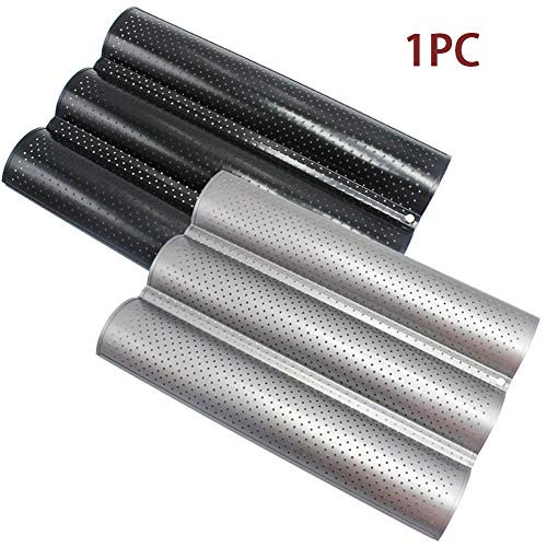 Nonstick Perforated Baguette Pan 15 x 13 for French Bread Baking Nonstick French Bread Baking Pan 3 Loaf Bake Mold Oven Toaster Pan