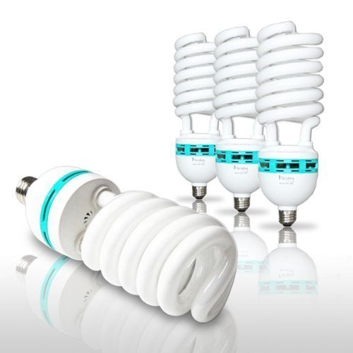 LimoStudio 4PCS Photography Studio 65 Watt Fluorescent Photo Light Bulb Daylight AGG872