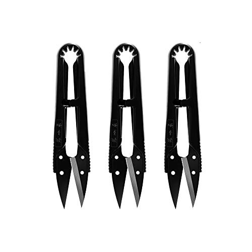 Zhang Xiao Quan Thread Snips Small Sewing Scissors Yarn Thread Cutter Mini Snips Trimming Nipper DIY Supplies 42 Inch3PCS Black